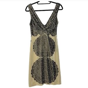 Diane Von Furstenberg Velvet Boho Print Midi Dress Knee Length